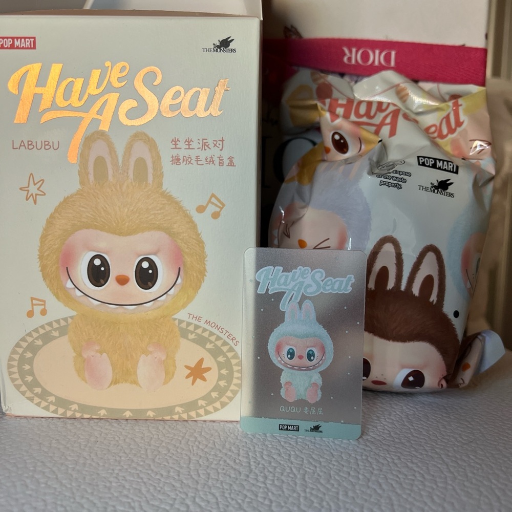 Pop Mart Labubu Stuffed Animal - Cream and Brown